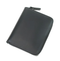 Vagarant Traveler Cowhide Leather Medium Zipper Wallet B35BLK - $39.00