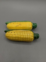 Rare Vintage Corn On The Cob Vegetable Salt &amp; Pepper Shakers Japan - £8.76 GBP