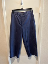 NWT vintage Tommy Bahama Cotton Cropped Pant Deep Haze Blue Women&#39;s Size... - $52.37 CAD