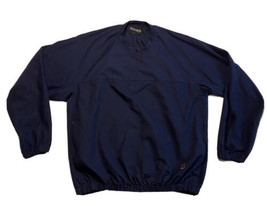 Footjoy Golf Windbreaker Pullover Navy Long Sleeve Mens Large Rain Wind Outdoor - £15.20 GBP