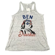 Bella Canvas Womens Small Ben Drankin Gray Burnout Sleeveless Flowy Tank... - £12.77 GBP