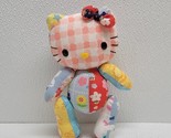 Sanrio Smiles Hello Kitty Plush Patchwork Floral Fabric Articulated Join... - $71.27