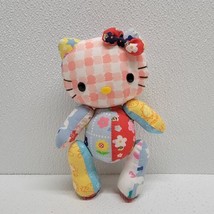 Sanrio Smiles Hello Kitty Plush Patchwork Floral Fabric Articulated Join... - £56.97 GBP