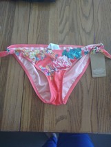 Hobie Size XL Pink Floral Bikini Bottom - £31.83 GBP