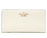 New Kate Spade Madison Large Slim Bifold Saffiano Leather Wallet Meringue - $62.61