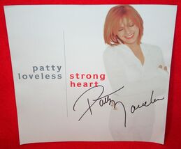 PATTY LOVELESS Strong Heart Album Promo Flat Poster AUTOGRAPHED Signed C... - $24.74