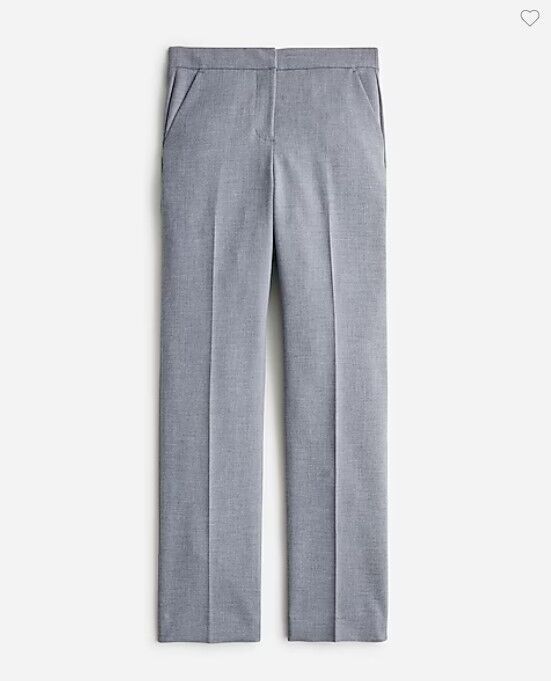 New J Crew Women Kate Heather Gray Straight Leg Stretch Pant 6 Pocket Un... - £52.43 GBP