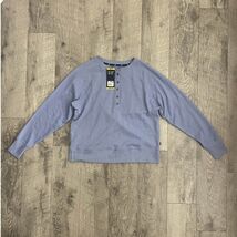 GAP Women's English Manor Blue Henley Sweatshirt M - $28.70