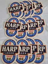 Harp Lager Premium Beer Bier Coaster Lot Of 16 Bar Barware Coasters Nos Unused - £16.05 GBP