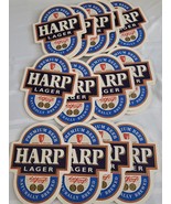 HARP LAGER PREMIUM BEER BIER COASTER LOT OF 16 BAR BARWARE COASTERS NOS ... - $27.40 CAD
