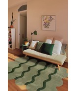 Irregular Handmade Tufted Wool Carpet for Living Room, Bedroom, Hall, En... - $260.00+