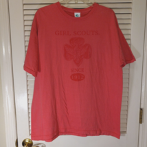 Girl Scouts Since 1912 T Shirt Size Adult Large Coral Tee 100% Cotton Sc... - £15.14 GBP