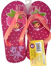 Strawberry Shortcake Flip Flops Size L 12 - 13 (Kids) - v2 - £5.69 GBP