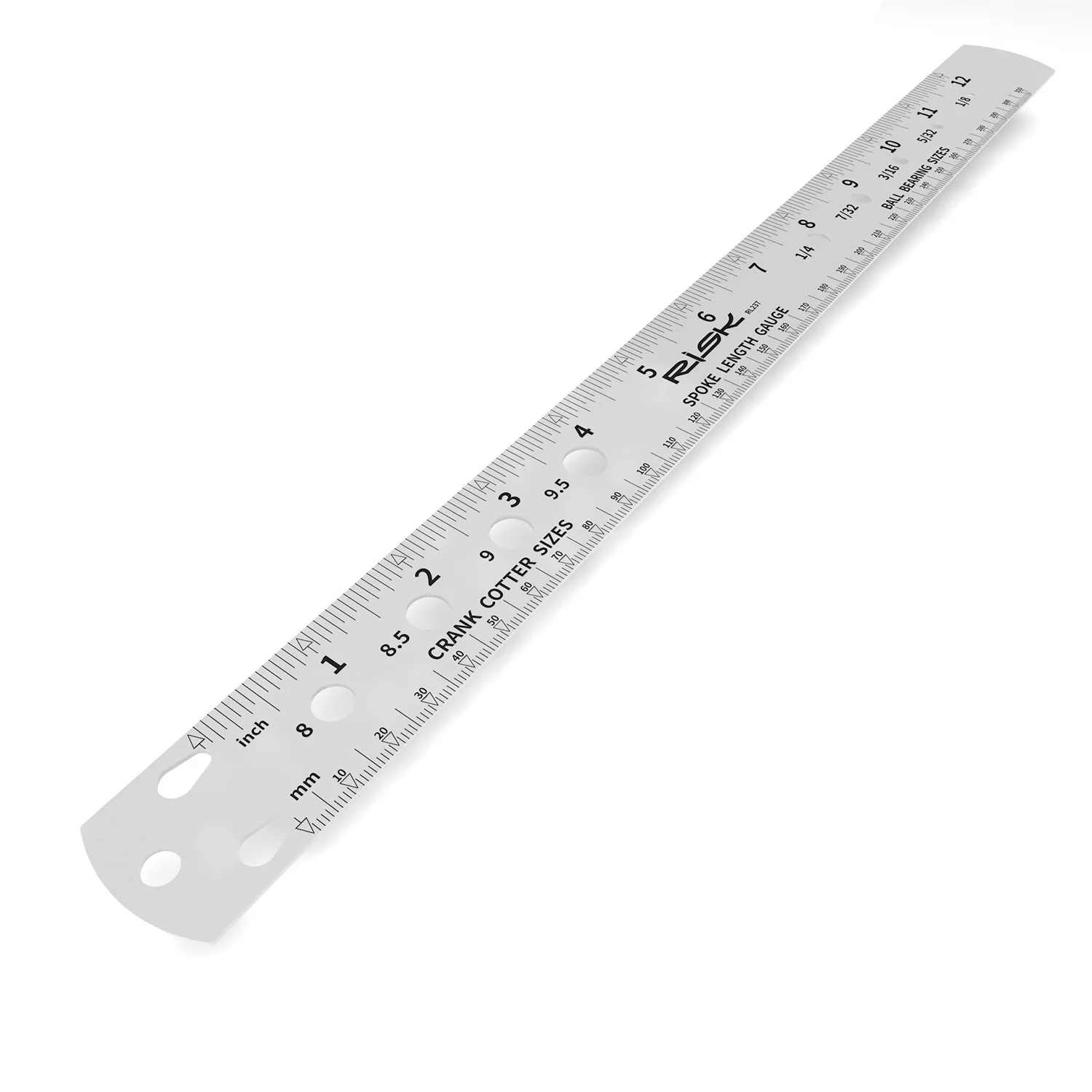 RISK Bicycle Bike Spoke Ruler Spoke Length Gauge Crank Cotter Pin Ball ings Meas - £28.12 GBP