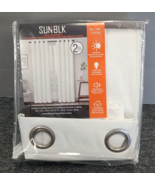 2 PANELS - SunBlk Total Blackout Grommet Curtains 52&#39;&#39; x 84&#39;&#39; - Saratoga... - £19.97 GBP