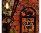 Golden Lamb Inn Entrance Sign Lebanon Ohio OH UNP Chrome Postcard S13 - $2.63