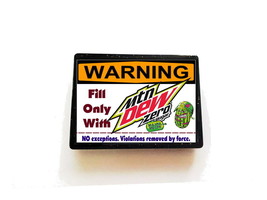 WARNING Mt. Dew Major Melon Zero Sugar Only! Magnet Sign funny fridge, desk - $8.63