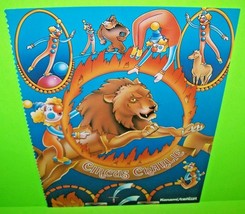 Circus Charlie Arcade FLYER Original 1983 Video Game Paper Vintage Artowrk - $36.90