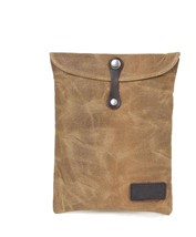 Vintage Oil Wax Waterproof Canvas Envelop Bag for 7.9&quot; Ipad fit Small Day  - $85.00