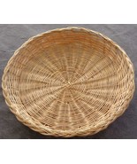 Vintage Woven Wicker Plate - VGC - GREAT ITEM - NICE FOR PICNICS OR BARB... - $13.46 CAD