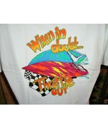 &quot; When in Doubt Throttle Out &quot;   Hanes Beefy-T Shirt New Marine Machine - £25.57 GBP+