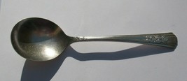 Vintage WM. A. Rogers A1 plus Oneida LTD. soup spoons roses on the handle 7" - $12.00