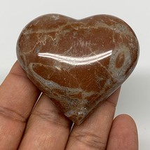 62.1g, 2&quot; x 2.2&quot;x 0.6&quot;, Natural Untreated Red Shell Fossils Half Heart @Morocco, - £5.10 GBP