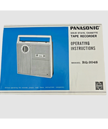 Original PANASONIC Cassette Tape Recorder RQ-204S Operating Instructions... - $7.95