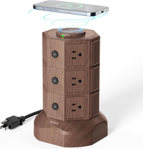 Surge Protector Tower with 15W Magnetic Wireless Charger, Power Strip Tower 1050 - £51.20 GBP