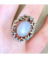 Authenticity Guarantee 
BIG Antique Victorian 14K Moonstone and Seed Pea... - $3,990.00