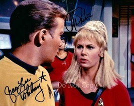 William Shatner &amp; Grace Lee Whitney Signed Photo 8X10 Rp Autographed Star Trek - £15.72 GBP