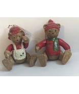 2 Bears Christmas Decoration Ornament XM1 - £6.22 GBP