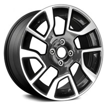 Wheel For 2016-2017 Nissan Versa 16x6 Alloy 5 V-Spoke Machined Charcoal 4-100mm - £290.41 GBP