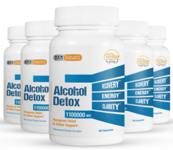 5 Pack Desintoxicación de alcohol, alivio de resaca y sobriedad-60 Capsulas x5 - £118.97 GBP