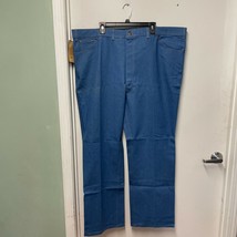 Levis Vintage Mens 41415-4514 Dark Wash Denim Blue Straight Fit Jeans 50X32 - £26.95 GBP