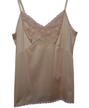 Vintage Montgomery Ward Size 34 Cami Camisole Top Lingerie Nylon Lace Be... - £18.85 GBP