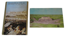 Vtg Pc Tarajeta El Templo De Los Guerreros Yucatan Mexico &amp; Espana Lot - £2.79 GBP