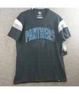 47 Brand Men&#39;s Carolina Panthers Fan Top Short Sleeve T-Shirt Medium Bla... - £14.43 GBP