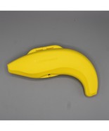 Tupperware #6167A&amp;6168A Forget Me Not Banana Hinged Fruit Keeper Yellow 10&quot; - £10.11 GBP