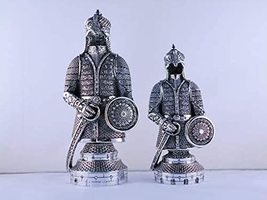 LaModaHome Silver Ottoman Soldier Design Islamic Table Gift Large - £35.21 GBP