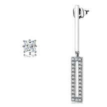 TK3682 - High polished (no plating) Stainless Steel Earrings with AAA Gr... - $425.34 MXN