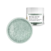 Bakell 4g Silver Sage Edible Pearlized Luster Dust Pearlized Glitter - £7.93 GBP