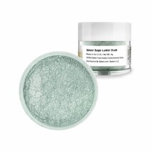 Bakell 4g Silver Sage Edible Pearlized Luster Dust Pearlized Glitter - £7.94 GBP