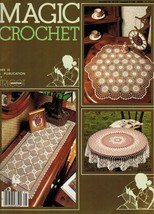 1983 Magic Crochet Number 25 Antimacassar Tablecloth Bedspread Magazine - £8.95 GBP