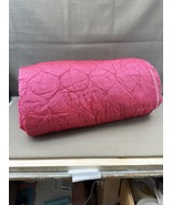 Vtg 1960s Hot Pink Quilted Bedspread &amp; Sham Set – Retro Glam Bedroom Decor - $63.66 CAD