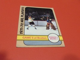 1972-73 Topps 1971-72 Nhl Playoffs # 6 Game 5 Nm / Mint Or Better - £31.96 GBP