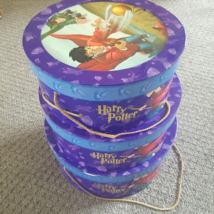 Tri-Coastal Design 2001 Harry Potter Round Stackable Gift Storage Empty Boxes - £23.73 GBP