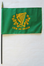 Erin-Go-Bragh - 8&quot;X12&quot; Stick Flag - £8.29 GBP