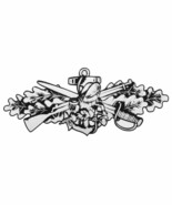 Seabee Combat Warfare Silver Decal - Veteran Owned Business - $4.39