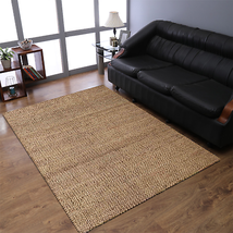 Rugsotic Hand Woven Jute Eco-Friendly Solid Area Rug - £76.32 GBP+